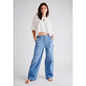 MOTHER Snacks Womens Fun Dip Utility Puddle Jeans Size 27 High Rise